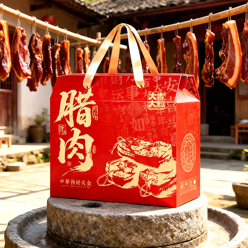 四川腊肉礼盒空盒香肠腊肉礼品盒腊肉礼品包装盒腊肉包装盒礼品盒,包装,礼品盒,淘宝优惠券,粉丝福利购,淘宝优惠卷