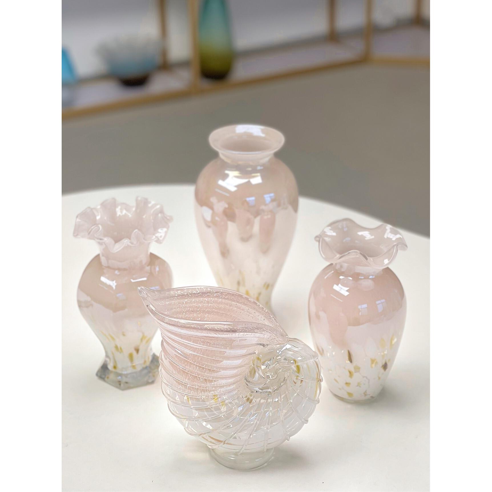 古法中古琉璃花瓶玻璃家居装饰摆件客厅水培插鲜花高级感覆古花器