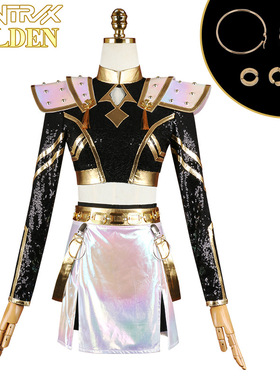 Kpop猎魔女团佐伊cos服 佐伊黑金打歌服佐伊cosplay二次元动漫服