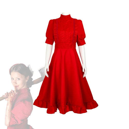 欧美恐怖电影欲珠 珀尔cos服舞台表演服装中世纪复古连衣裙万圣节