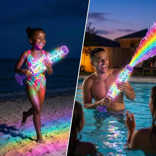 Glowing Rainbow LED Water Blaster炫彩霓虹LED喷水枪