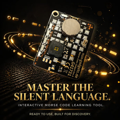 跨境新品Morse Code Trainer Card Pro LED Edition