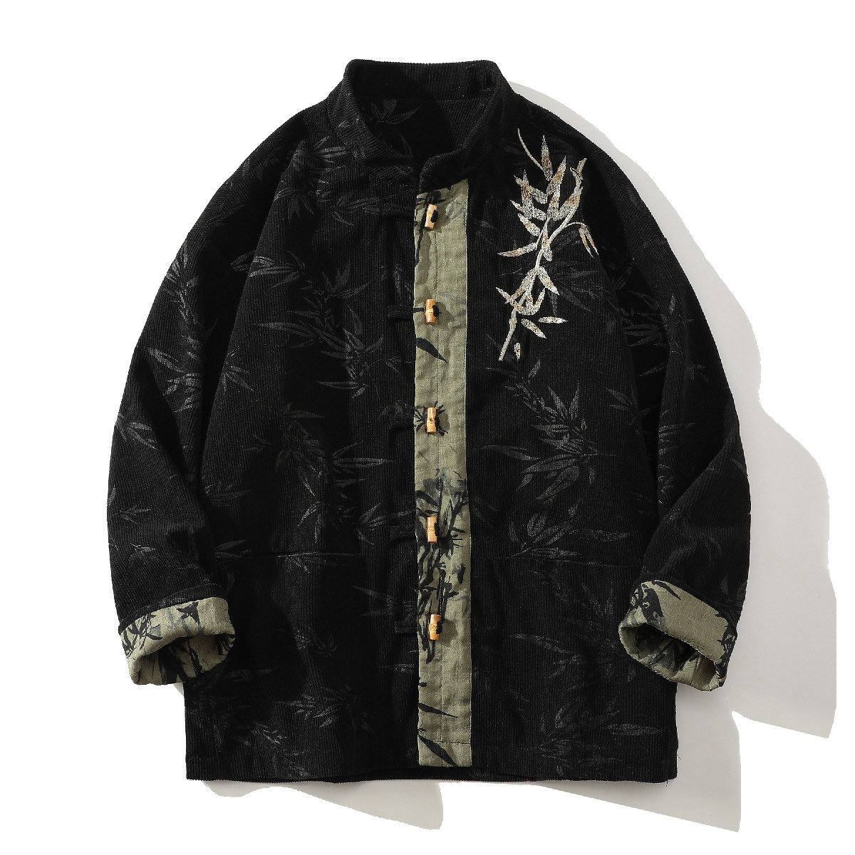 2025新中式风夹克刺绣外套复古中式唐装男A087-1-JK767P125，男装夹克，电商A087-1