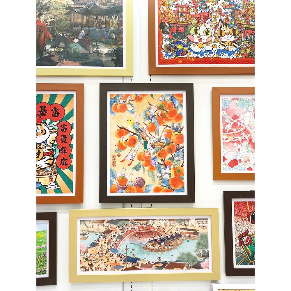 3djp拼图框北欧实木相框2000片装裱拼图框架300片600片专用可定制