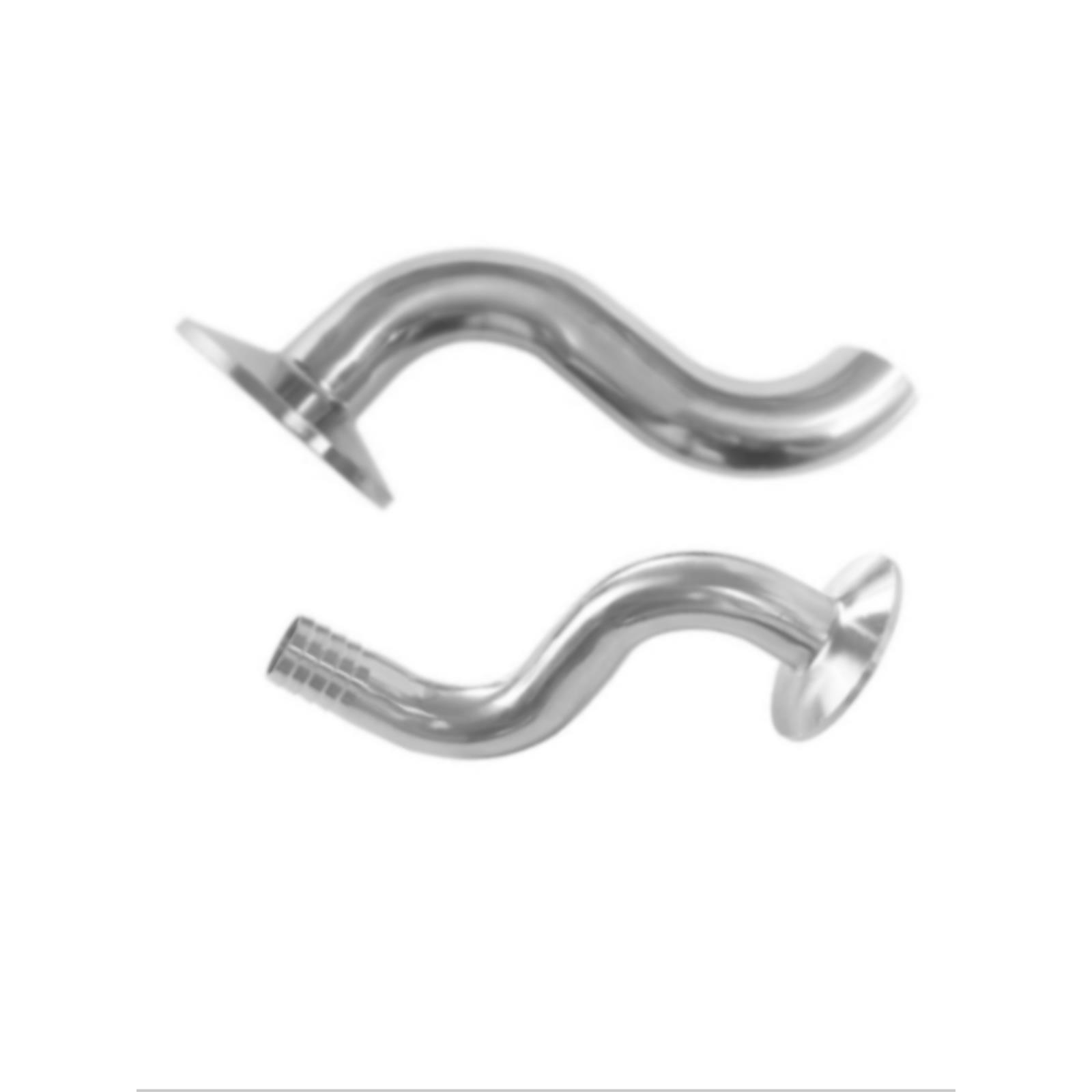 304/316L不锈钢单快装S卡箍弯头快装卡盘S外丝水嘴S型皮管宝塔