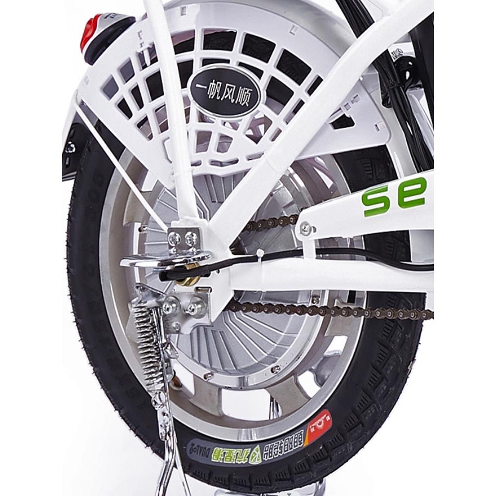 16寸半盘电动车涨刹电机电动自行车10寸滑板车48V铝合金前轮碟刹