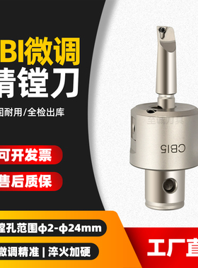 加工中心NBJ10 NBJ12可调式精镗头CBI4 CBI5小孔径镗刀杆镗刀套装