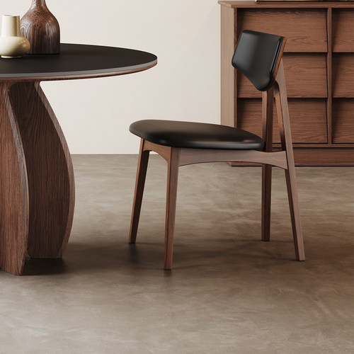 奥古斯特中古风实木休闲椅子