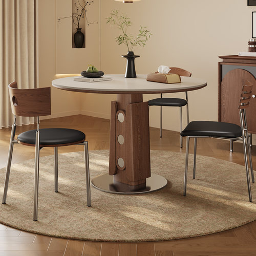 奥古斯特新款中古风实木餐桌