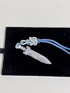 瑞典m铁陨石剑，纯手工雕刻，规格：49*10*4.4毫米，整体完整无裂