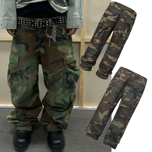 美式23ss防撕裂多袋迷彩裤