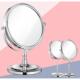 覆古家用手持双面放大化妆镜卧室化妆台镜子化妆镜台式 桌面镜子