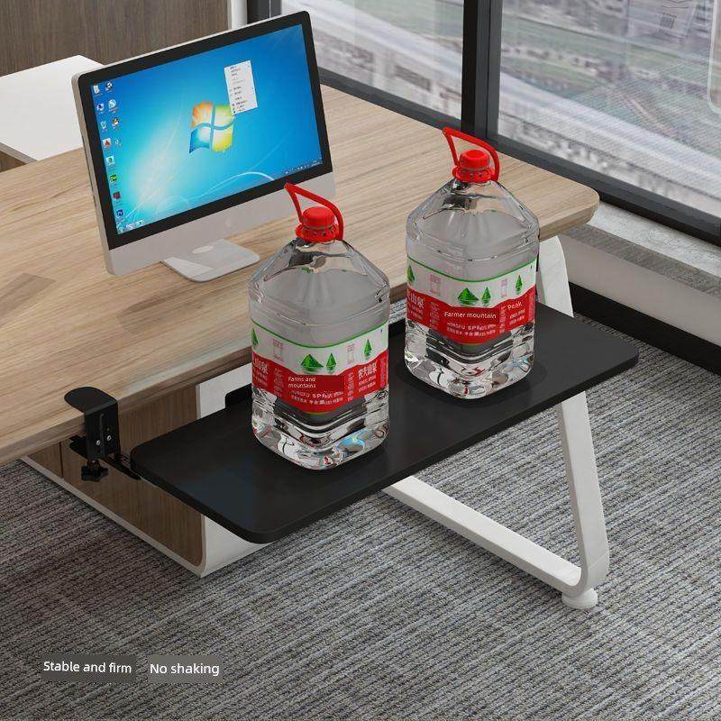 键盘托盘免打孔滑轨键盘架免安装桌面夹桌键盘抽屉鼠标存储架