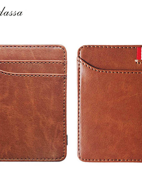 New Fashion Slim Men's Leather Magic Wallet Korea Designer