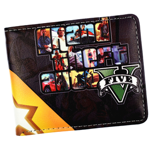 Game Grand Theft Auto V Wallet With Coin Pocket Men's