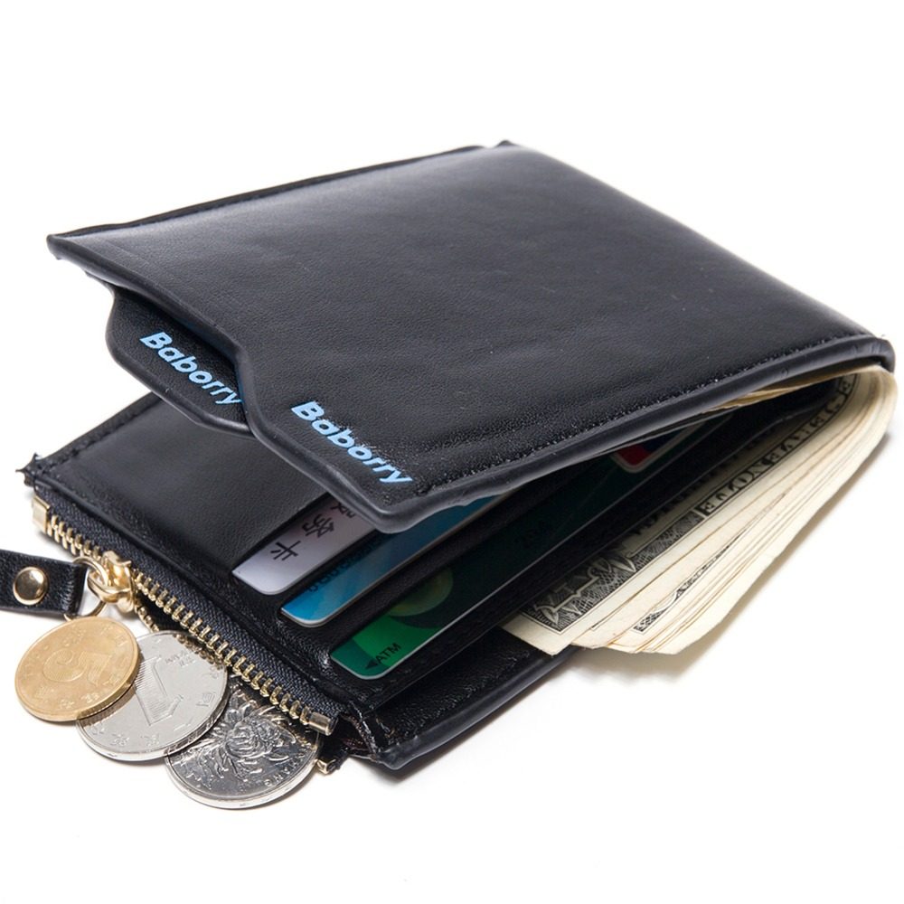 hot fashion wallets for men with coin pocket wallet id card
