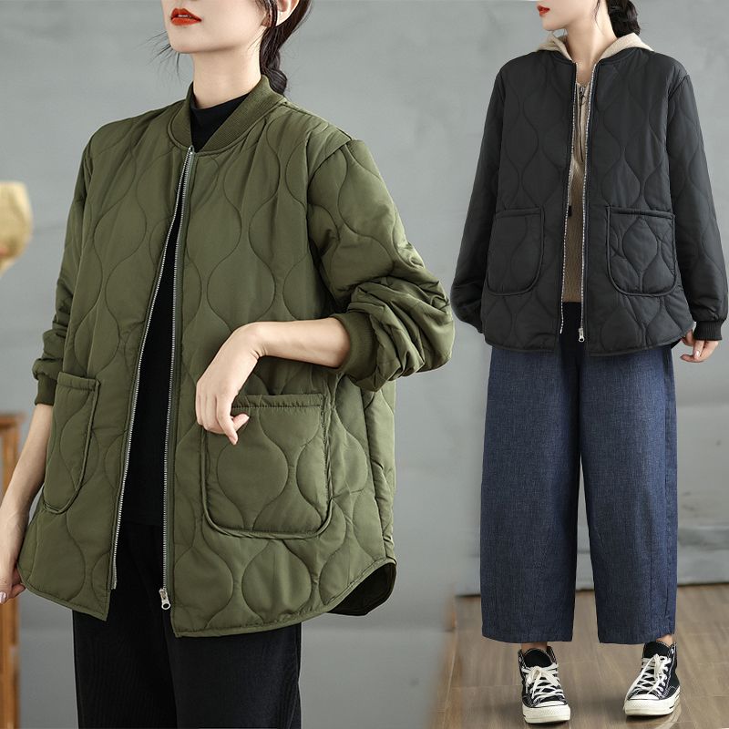 加大码棉服女秋冬新款轻