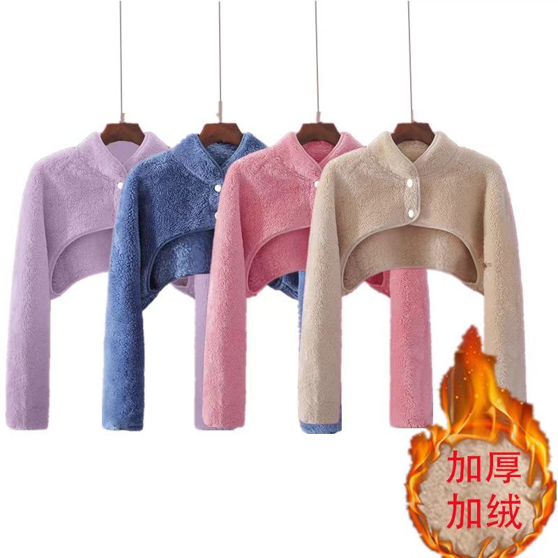 大码秋冬老奶奶护肩颈椎