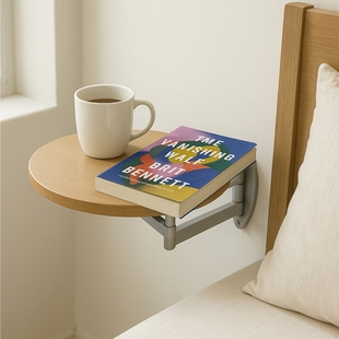 小木良品壁挂边几可折叠书桌墙上小桌板可收起床头托盘书架置物架