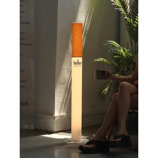 创意圆柱亚克力灯箱摆件网红店打卡装置发光广告牌定制装饰落地灯