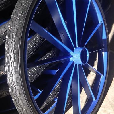 工地手推车轮胎26×21/2劳动车实心轮子板车斗车架子人力车钢圈