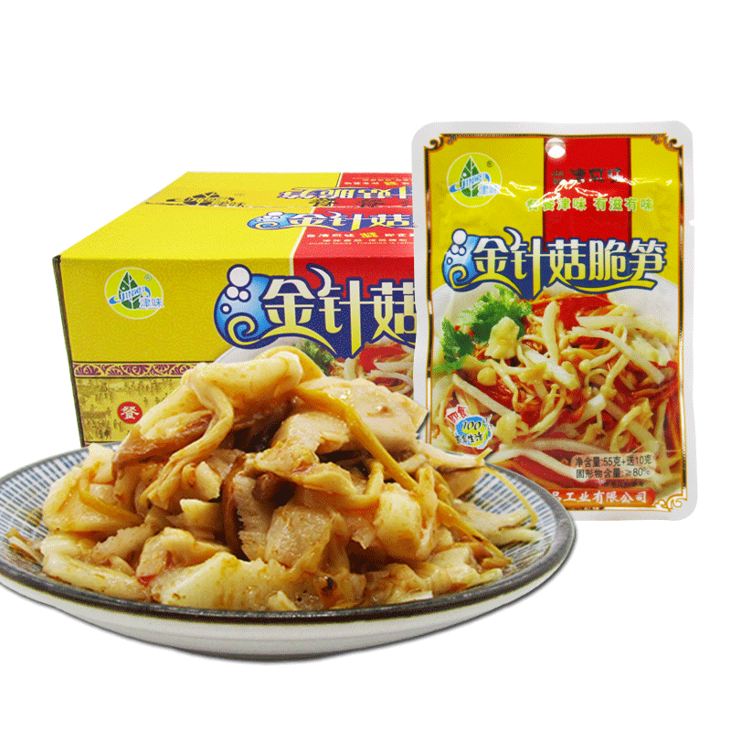 津味金针菇脆笋整箱味腌菜开胃