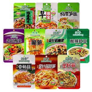 闽香小菜10口味30袋下饭菜榨菜丝开胃菜梅菜笋丝花生脆笋酱菜咸菜