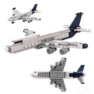 中国积木波音747空客A380飞机积木航天航空益智拼装模型玩具摆件