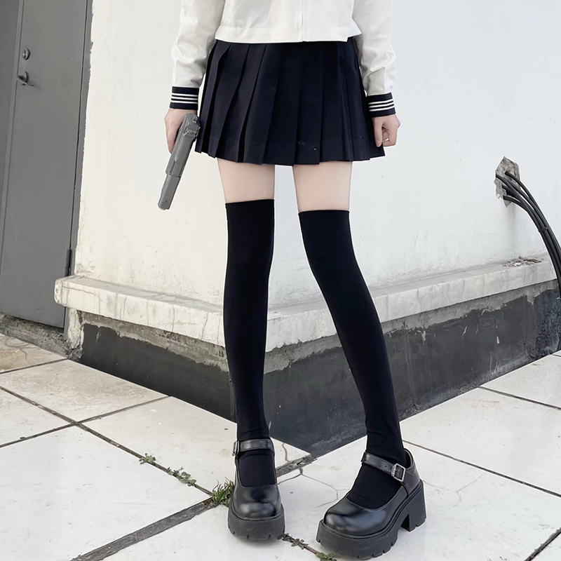 长筒袜女长袜中筒小腿