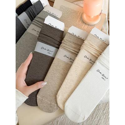 秋冬款百搭磨毛袜堆堆袜四季款