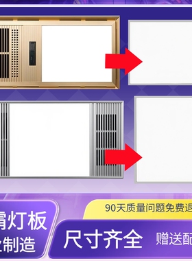 浴霸灯板照明面板灯片集成吊顶通用灯芯led灯替换配件通用灯条300