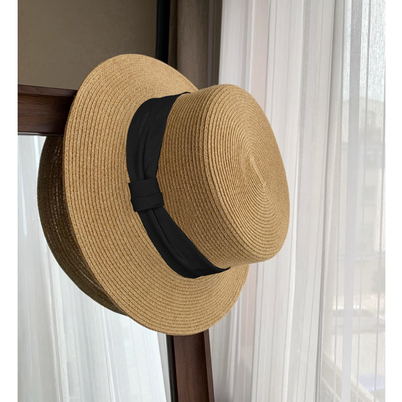 升级手工软纸草大头围法式草帽