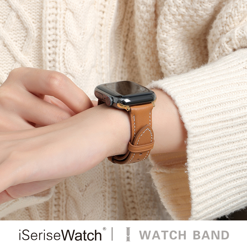 iWatch表带皮质透气夏天新款高级