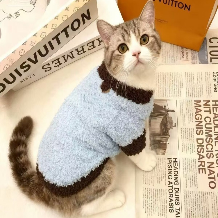 冬季宠物棉衣云朵般柔软绒绒打底比熊约克夏狗狗猫咪防寒保暖衣服