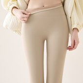 光腿神器保暖打底裤 高腰收腹瑜伽裤 女外穿秋冬新款 肤色加绒鲨鱼裤