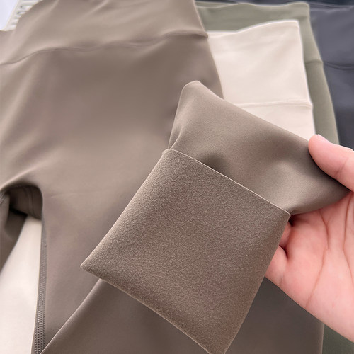 暴走羊羊磨毛鲨鱼裤打底裤加绒女