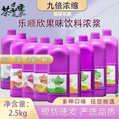 乐顺欣果味饮料浓浆2.5kg 9倍浓缩商用饮品原浆餐饮奶茶原料浓浆