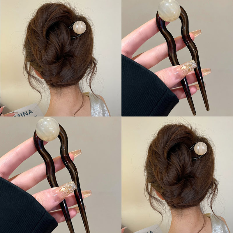 設計師原創高級感復古珠珠發簪