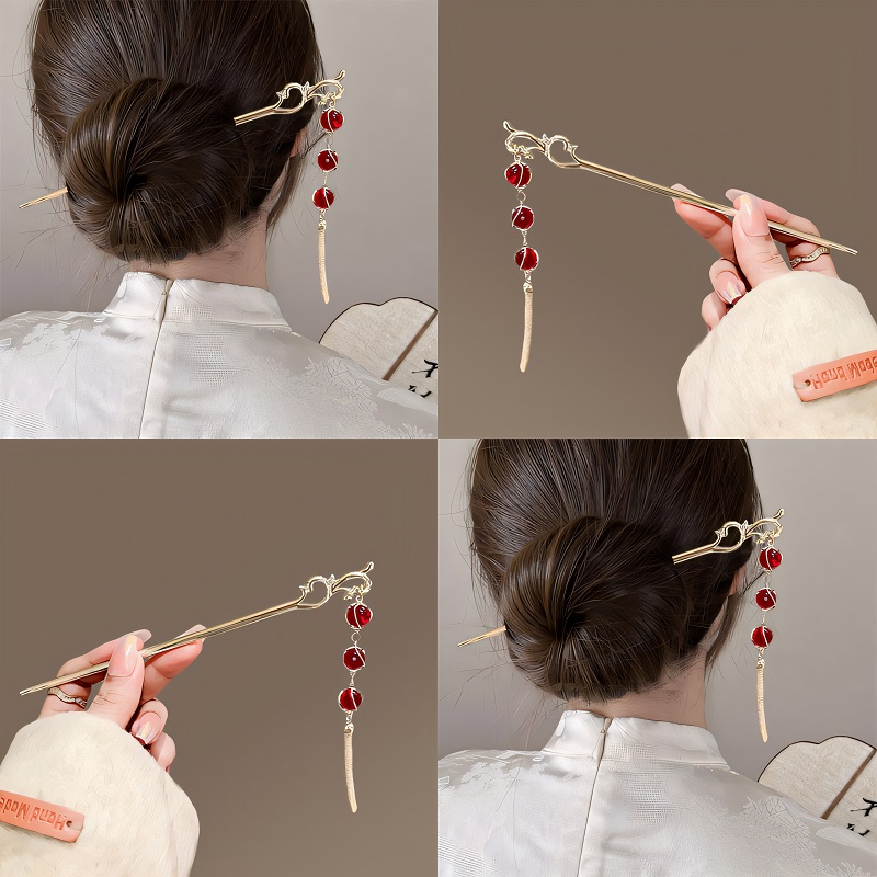 【设计师原创】古典新年流苏发簪