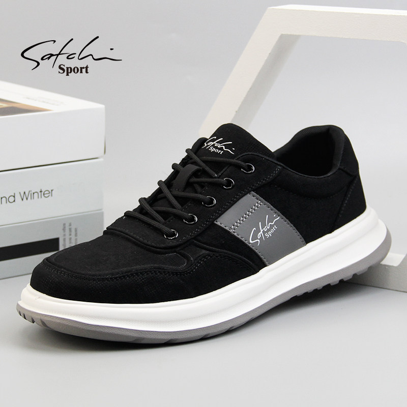 沙驰运动布鞋春夏男鞋板鞋系带简约帆布鞋舒适轻质休闲鞋 - 沙驰驰昱专卖店出品