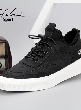 沙驰运动男鞋系带轻便透气布鞋软底帆布鞋休闲鞋板鞋