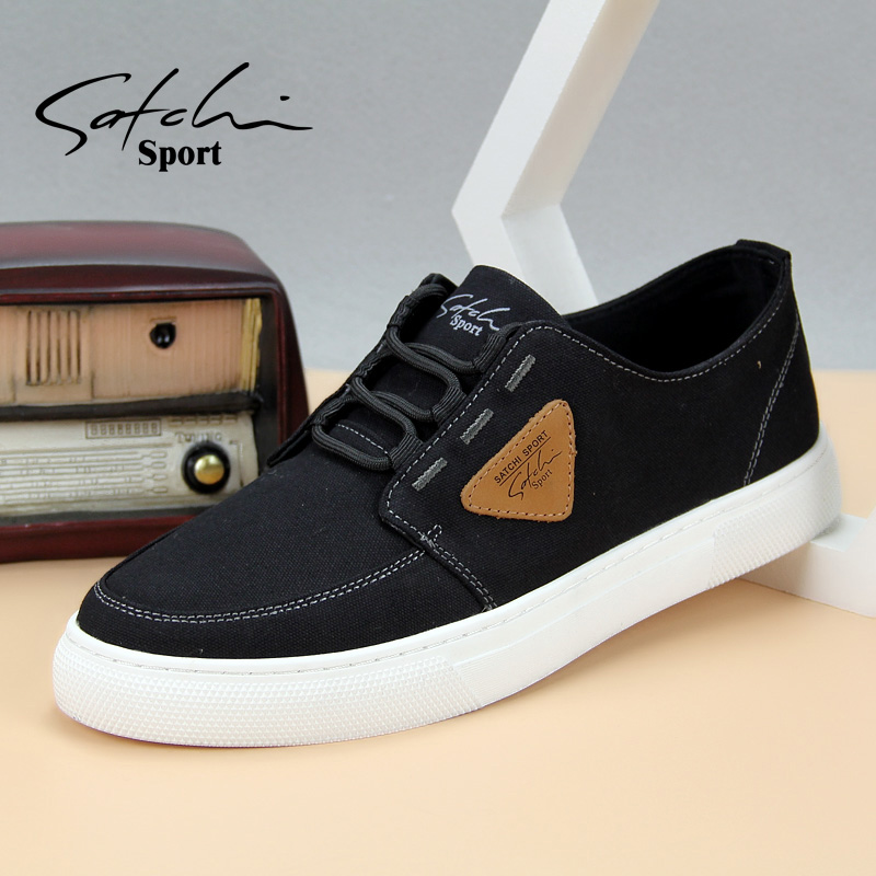 系带男鞋沙驰运动透气休闲低帮