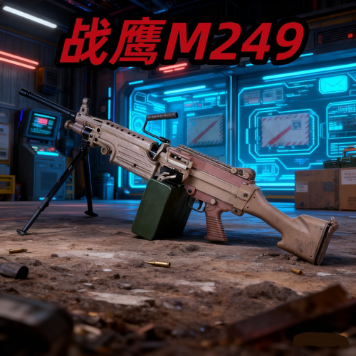 战鹰M249电动连发软弹玩具枪