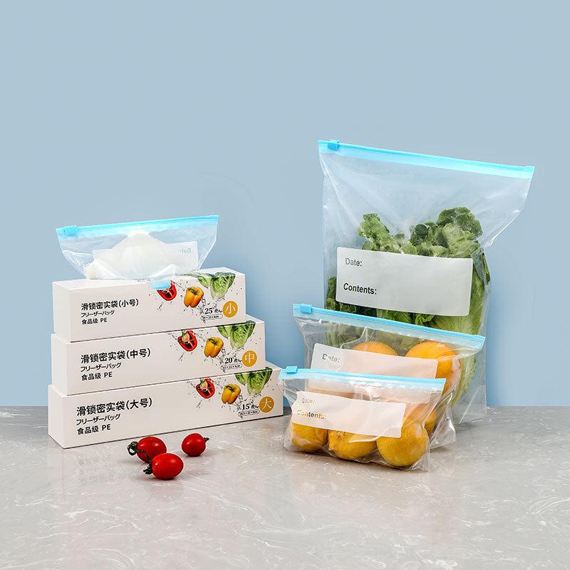 日式食品保鲜袋食品用冰箱冷冻专用密封袋加厚冷藏透明拉链滑锁袋