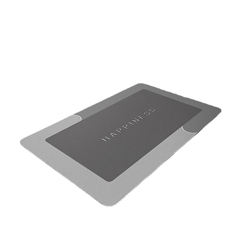 硅藻泥地垫浴室地毯现代简约外贸ins吸水防滑垫子水晶绒方垫