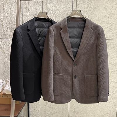 冬季加厚保暖休闲西服