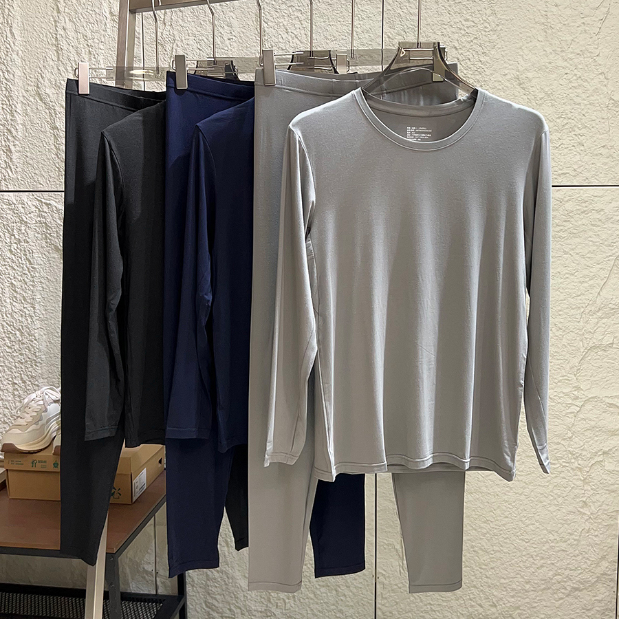 蓄热锁暖打底保暖内衣秋裤套装男