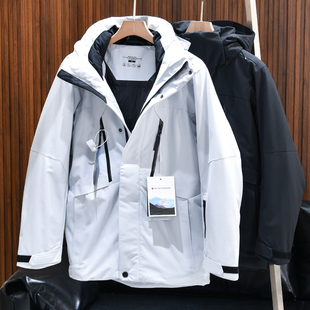 户外御寒-30度！可脱卸帽！外贸男装冬季保暖防风中长款羽绒服潮