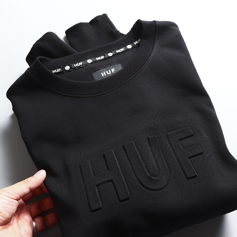 太舒服了 外贸工厂尾货男装百搭休闲运动毛圈内里贴布卫衣打底衫