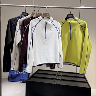 秋季 水洗华夫格 男女户外半拉链立领T恤卫衣潮 3D立裁 鼎级单品